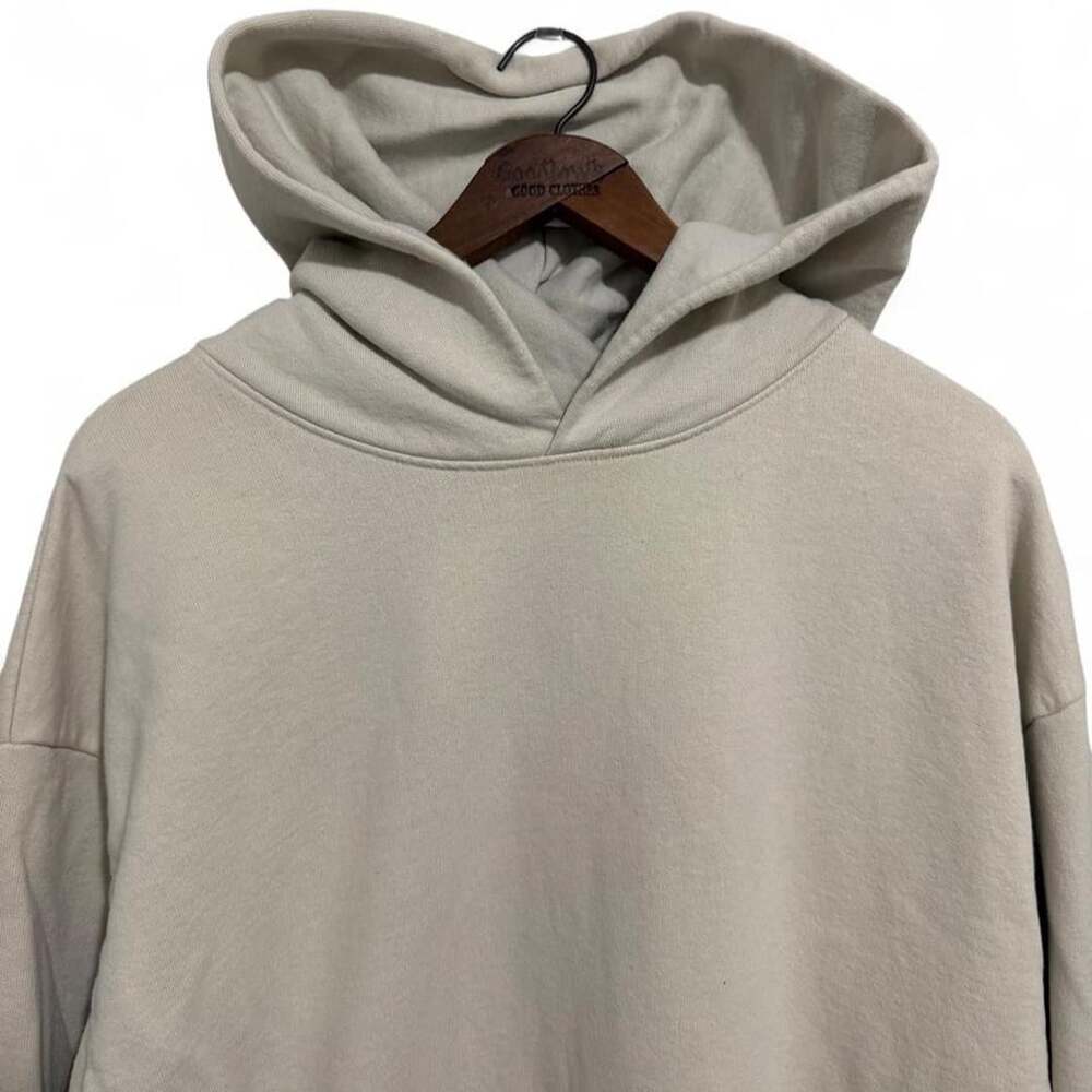 Talentless Blank Heavyweight Hoodie Size XL Cream Off-White Cotton